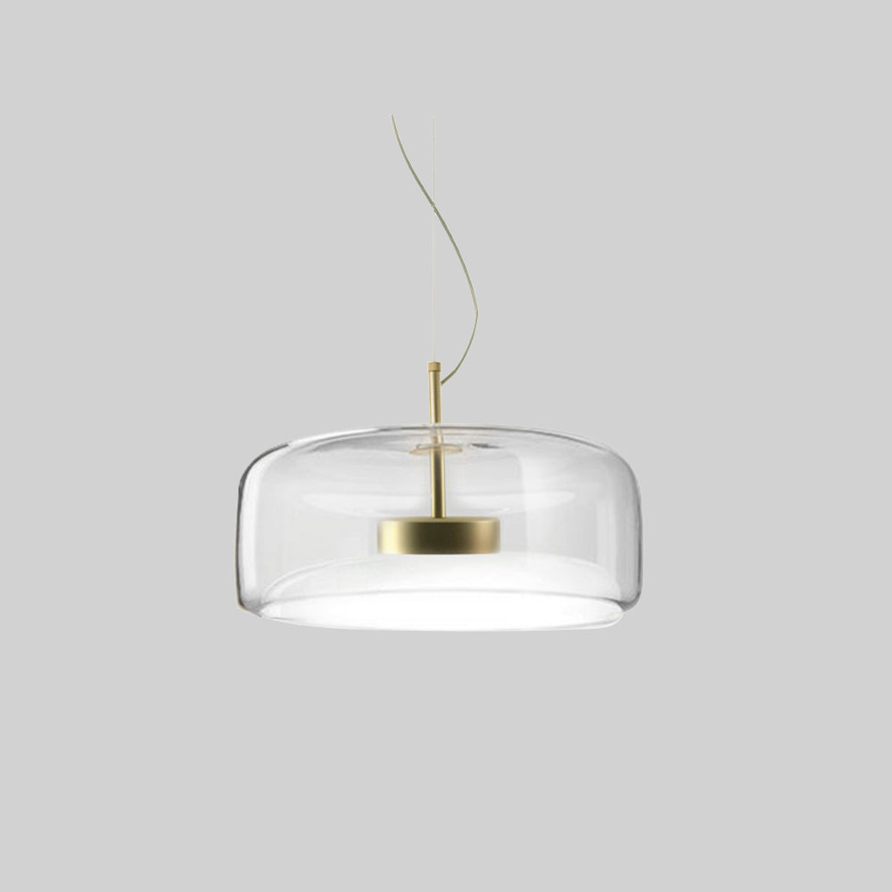 Frendorf | AmberGlow LED Pendelleuchte | Retro Metall & Glas | Elegante Raumbeleuchtung