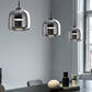 Frendorf | AmberGlow LED Pendelleuchte | Retro Metall & Glas | Elegante Raumbeleuchtung