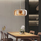 Frendorf | AmberGlow LED Pendelleuchte | Retro Metall & Glas | Elegante Raumbeleuchtung