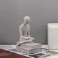 ARTLOVIN Abstrakte Menschen Statue Tischplatte Harz Figuren Lesen Skulpturen Modern Weiß Heimdekoration Ornamente Vintage Grau