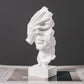 ARTLOVIN Vintage Denker Figurine Abstraktes Gesicht Kunstskulptur No Hören/Sprechen/Sehen Moderne Heimharz Dekorative Schreibtischdekorationen