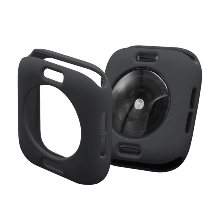 Frendorf | ENKAY Hat-Prince 2 in 1 TPU halbgekleidete Schutzhülle + 3D Full Screen PET gebogene Wärmebiege HD Bildschirmprotektor für Apple Watch Series 5 & 4 44mm (Schwarz)