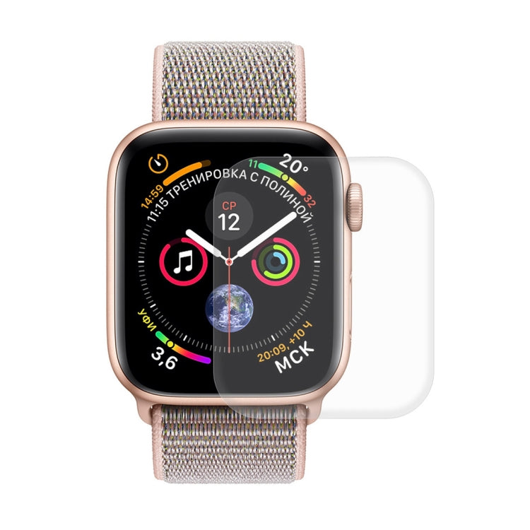 Frendorf | ENKAY Hat-Prince 2 in 1 TPU halbgekleidete Schutzhülle + 3D Full Screen PET gebogene Wärmebiege HD Bildschirmprotektor für Apple Watch Series 5 & 4 44mm (Schwarz)