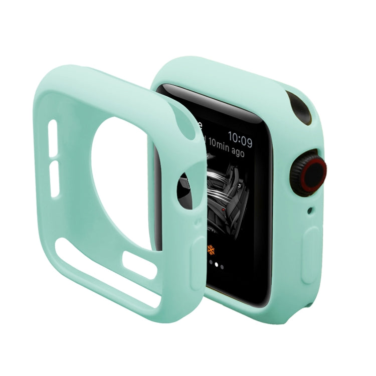 Frendorf | ENKAY Hat-Prince 2 in 1 TPU halbklare Schutzhülle + 3D Vollbild PET gebogene Wärmebiege HD Bildschirmfolie für Apple Watch Series 5 & 4 44mm (Grün)