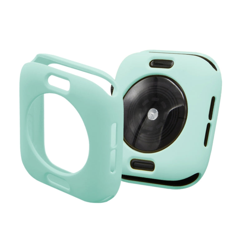 Frendorf | ENKAY Hat-Prince 2 in 1 TPU halbklare Schutzhülle + 3D Vollbild PET gebogene Wärmebiege HD Bildschirmfolie für Apple Watch Series 5 & 4 44mm (Grün)