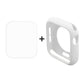 Frendorf | ENKAY Hat-Prince 2 in 1 TPU Semi-bedeckter Schalen + 3D Vollbild PET Gebogenes Wärme-Biegung HD Bildschirm Schutzfolie für Apple Watch Series 5 & 4 44mm(Weiß)