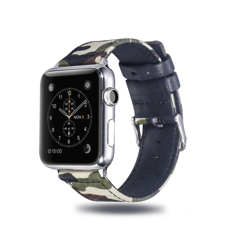 Frendorf | Stoff+Rindsleder-Uhrarmband für Apple Apple Watch Series 7 41mm / 6 & SE & 5 & 4 40mm / 3 & 2 & 1 38mm
