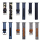 Frendorf | Stoff+Rindsleder-Uhrarmband für Apple Apple Watch Series 7 41mm / 6 & SE & 5 & 4 40mm / 3 & 2 & 1 38mm