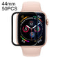 Frendorf | 50 PCS Für Apple Watch Series 5 & 4 44mm Weicher PET Film Vollbild Displayschutz (Schwarz)