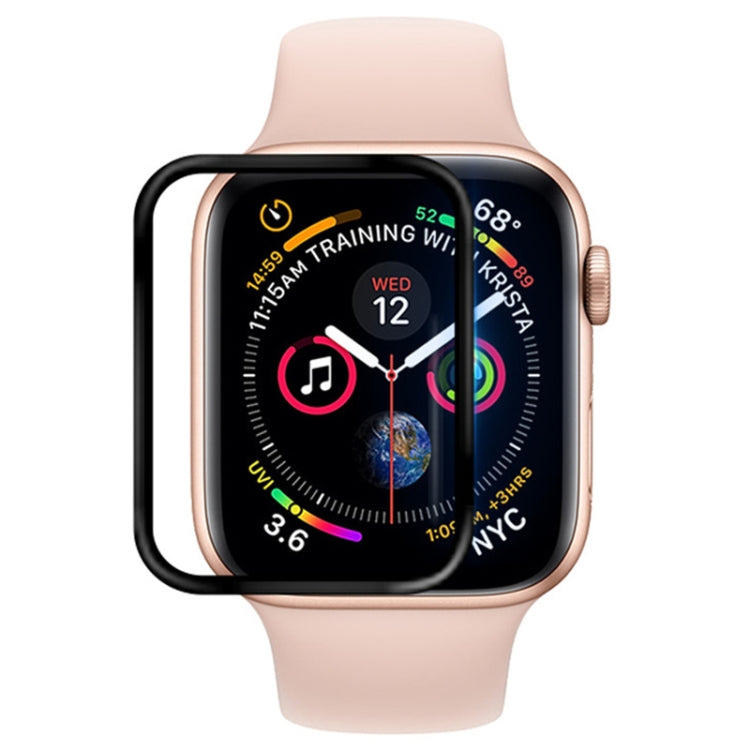 Frendorf | 50 PCS Für Apple Watch Series 5 & 4 44mm Weicher PET Film Vollbild Displayschutz (Schwarz)