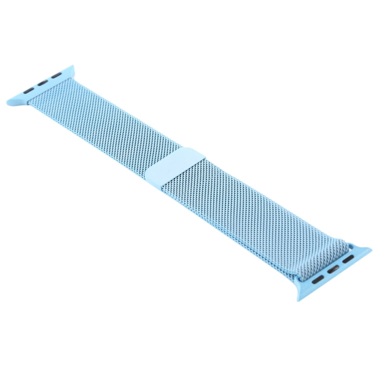 Frendorf | Für Apple Watch Series 7 41mm / 6 & SE & 5 & 4 40mm / 3 & 2 & 1 38mm Farbwechselndes Magnetisches Nylon-Uhrenarmband (Himmelblau)