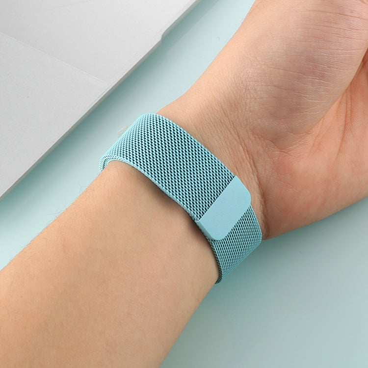 Frendorf | Für Apple Watch Series 7 41mm / 6 & SE & 5 & 4 40mm / 3 & 2 & 1 38mm Farbwechselndes Magnetisches Nylon-Uhrenarmband (Baby Blau)