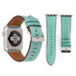 Frendorf | Für Apple Watch Series 10 42mm / 9&8&7 41mm / SE 3&SE 2&6&SE&5&4 40mm / 3&2&1 38mm Frischer Stil Echtes Leder Uhrarmband (Grün)
