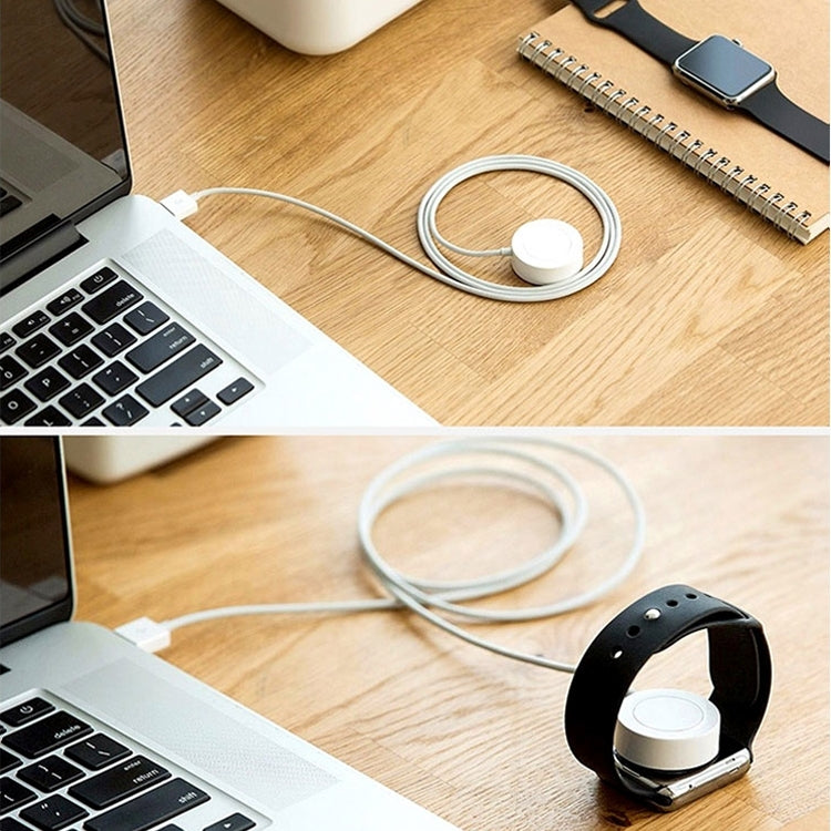 Frendorf | 1m Magnetischer Kabelloser Charger für Apple Watch Series Ultra & 10 / 9 / 8 / 7 / 6 / 5 / 4 / 3 / 2 (Weiß)