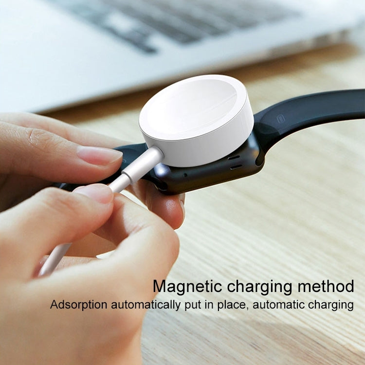 Frendorf | 1m Magnetischer Kabelloser Charger für Apple Watch Series Ultra & 10 / 9 / 8 / 7 / 6 / 5 / 4 / 3 / 2 (Weiß)