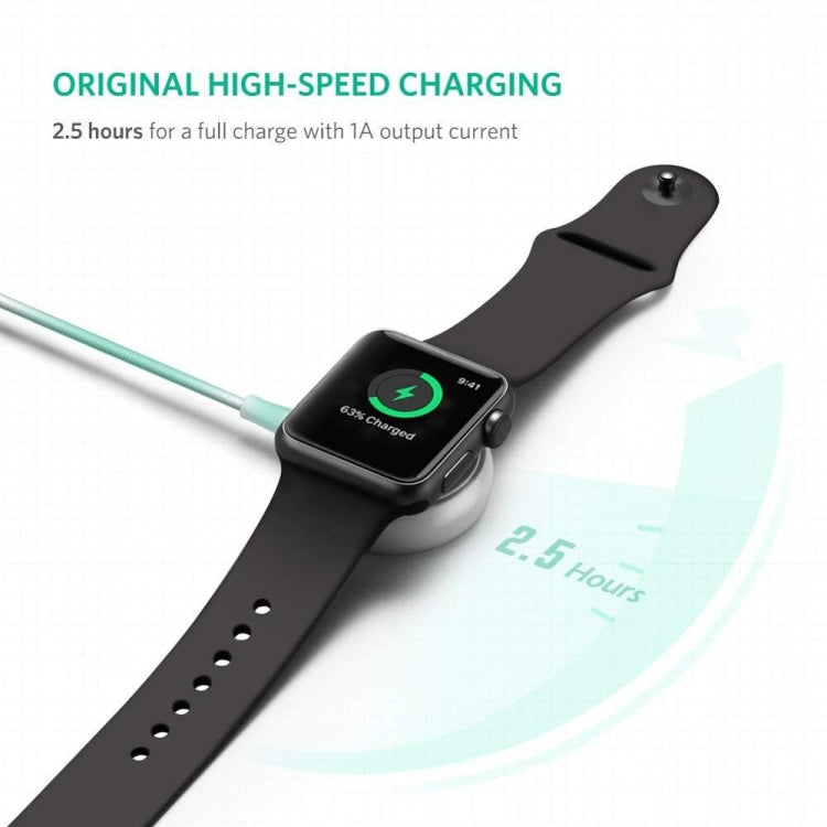 Frendorf | 30 cm Typ-C Universeller Tragbarer Magnetischer Drahtloser Ladegerät für Apple Watch Series Ultra & 8 & 7 & 6 & 5 & 4 & 3 & 2 (Weiß)
