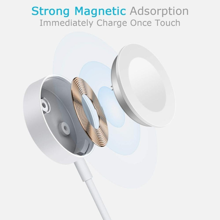 Frendorf | 30 cm Typ-C Universeller Tragbarer Magnetischer Drahtloser Ladegerät für Apple Watch Series Ultra & 8 & 7 & 6 & 5 & 4 & 3 & 2 (Weiß)