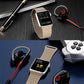 Frendorf | Für Apple Watch 38mm Loop Magnetverschluss Schließe PU Leder Uhrband (Khaki)
