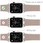 Frendorf | Für Apple Watch 38mm Loop Magnetverschluss Schließe PU Leder Uhrband (Khaki)