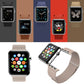 Frendorf | Für Apple Watch 42mm Loop Magnetverschluss Clasp PU Leder Uhrenarmband (Dunkelblau)