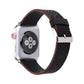Frendorf | Für Apple Watch Series 10 42mm / 9&8&7 41mm / SE 3&SE 2&6&SE&5&4 40mm / 3&2&1 38mm Einfaches Fashion Echtes Leder Lochmuster Armband (Schwarz)
