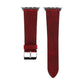 Frendorf | Für Apple Watch Series 10 42mm / 9&8&7 41mm / SE 3&SE 2&6&SE&5&4 40mm / 3&2&1 38mm Einfaches Mode Echtes Leder Lochmuster Uhrband (Rot)