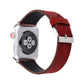 Frendorf | Für Apple Watch Series 10 42mm / 9&8&7 41mm / SE 3&SE 2&6&SE&5&4 40mm / 3&2&1 38mm Einfaches Mode Echtes Leder Lochmuster Uhrband (Rot)
