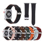Frendorf | Für Apple Watch Series 10 42mm / 9&8&7 41mm / SE 3&SE 2&6&SE&5&4 40mm / 3&2&1 38mm Einfaches Fashion Echtes Leder Lochmuster Armband (Schwarz)