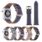 Frerndorf | Für Apple Watch Ultra 49mm&Watch Ultra 2 49mm / Series 10 46mm / 9&8&7 45mm / SE 3&SE 2&6&SE&5&4 44mm / 3&2&1 42mm Einfaches Mode Echtleder Cowboy-Muster Uhrband (Hellgrau)