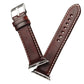 Frendorf | Denior Oil Wax Retro Uhr Leder Armband für Apple Watch Serie 10 42mm / 9&8&7 41mm / SE 3&SE 2&6&SE&5&4 40mm / 3&2&1 38mm (Dunkelrot)