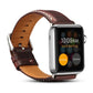 Frendorf | Denior Oil Wax Retro Uhr Leder Armband für Apple Watch Serie 10 42mm / 9&8&7 41mm / SE 3&SE 2&6&SE&5&4 40mm / 3&2&1 38mm (Dunkelrot)