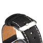 Frendorf | Denior Umwelt Luxus Auto Uhr Leder Uhr Band für Apple Watch Series 7 45mm / 6 & SE & 5 & 4 44mm / 3 & 2 & 1 42mm (Schwarz)
