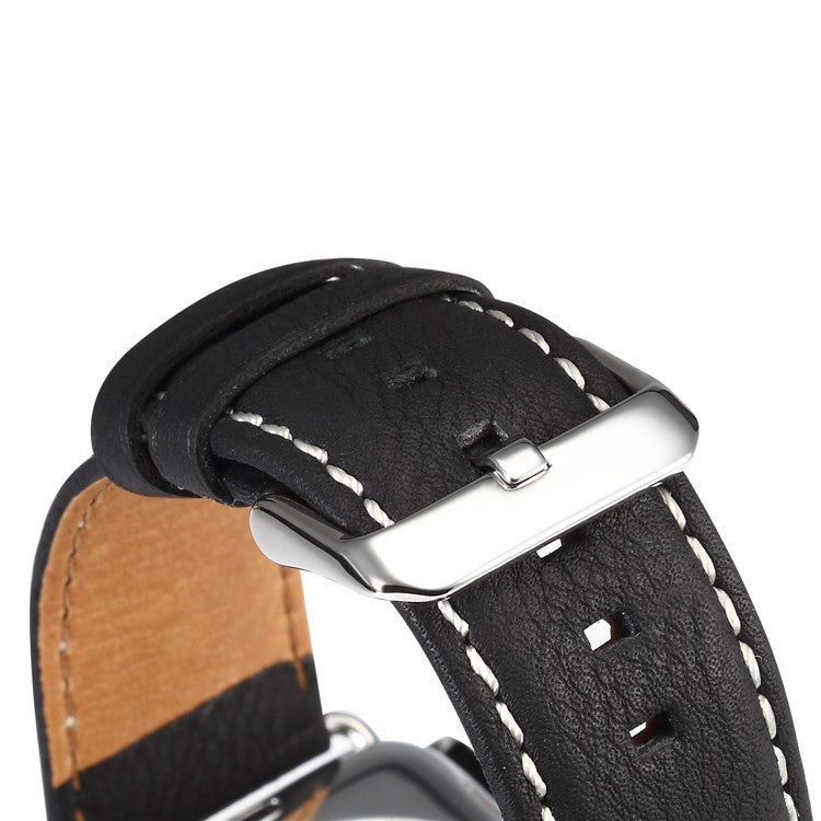 Frendorf | Denior Umwelt Luxus Auto Uhr Leder Uhr Band für Apple Watch Series 7 45mm / 6 & SE & 5 & 4 44mm / 3 & 2 & 1 42mm (Schwarz)