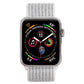 Frendorf | Für Apple Watch 46mm / 49mm / 45mm / 44mm Einfaches Mode-Nylon-Uhrenarmband mit Magic Stick (Silber)