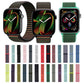 Frendorf | Für Apple Watch 46mm / 49mm / 45mm / 44mm Einfaches Mode-Nylon-Uhrenarmband mit Magic Stick (Silber)
