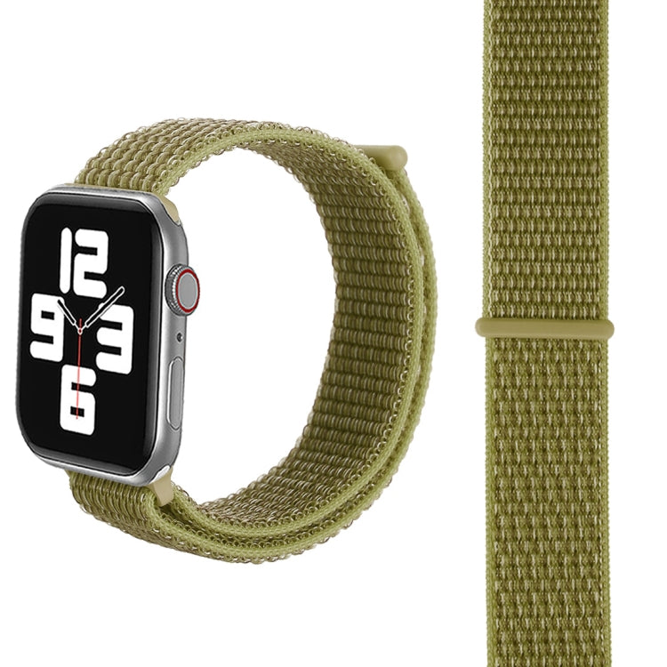 Frendorf | Für Apple Watch 42mm / 41mm / 40mm / 38mm Einfaches Mode-Nylon-Uhrenarmband mit Zauberstab (Dunkelgrün)