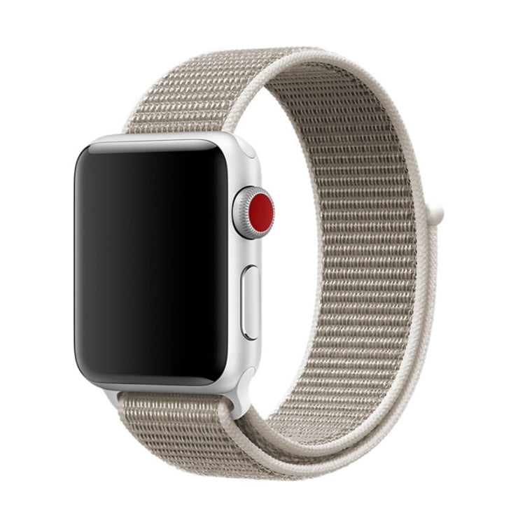 Frendorf | Für Apple Watch 42mm / 41mm / 40mm / 38mm Einfaches Mode Nylon-Uhrenarmband mit Magic Stick (Hellgrau)