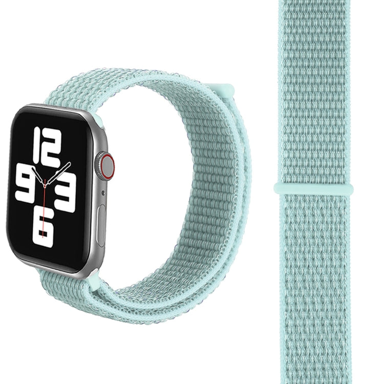 Frendorf | Für Apple Watch 42mm / 41mm / 40mm / 38mm Einfaches Modenylon-Uhrenarmband mit Zauberstab (Minzgrün)
