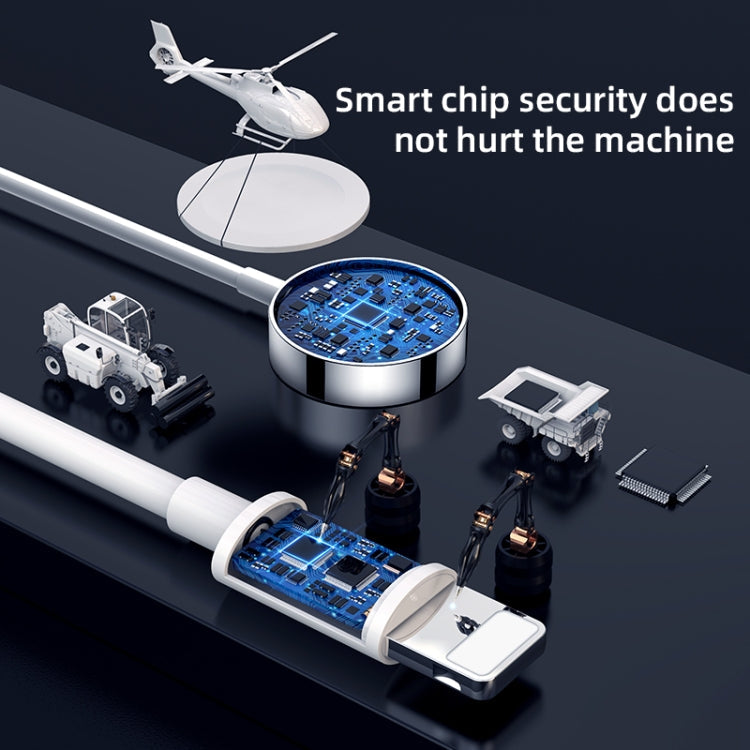 Frerndorf | JOYROOM S-IW002 Ben Serie 2 in 1 1.5m 3A Magnetladekabel für Apple Watch (Weiß)