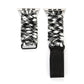 Frerndorf | Magic Paste Echtes Leder Regenschirm Seil Nylon Armbanduhr Band mit und Edelstahl Schnalle für Apple Watch Series 10 42mm / 9&8&7 41mm / SE 3&SE 2&6&SE&5&4 40mm / 3&2&1 38mm (Schwarz Weiß)