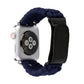 Frerndorf | Magic Paste Echtes Leder Regenschirm Seil Nylon Armbanduhr Band mit und Edelstahl Schnalle für Apple Watch Serie 10 42mm / 9&8&7 41mm / SE 3&SE 2&6&SE&5&4 40mm / 3&2&1 38mm(Dunkelblau)
