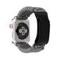 Frerndorf | Magic Paste Echtes Leder Regenschirm Seil Nylon Handgelenk Uhr Band mit Edelstahl Schnalle für Apple Watch Ultra 49mm&Watch Ultra 2 49mm / Series 10 46mm / 9&8&7 45mm / SE 3&SE 2&6&SE&5&4 44mm / 3&2&1 42mm(Grau)