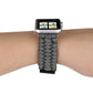 Frerndorf | Magic Paste Echtes Leder Regenschirm Seil Nylon Handgelenk Uhr Band mit Edelstahl Schnalle für Apple Watch Ultra 49mm&Watch Ultra 2 49mm / Series 10 46mm / 9&8&7 45mm / SE 3&SE 2&6&SE&5&4 44mm / 3&2&1 42mm(Grau)