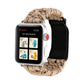 Frerndorf | Magic Paste Echtes Leder Regenschirm Seil Nylon Handgelenk Uhr Band mit Edelstahl Schnalle für Apple Watch Ultra 49mm&Watch Ultra 2 49mm / Series 10 46mm / 9&8&7 45mm / SE 3&SE 2&6&SE&5&4 44mm / 3&2&1 42mm(Gold)