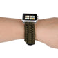 Frerndorf | Magic Paste Echtes Leder Regenschirm Seil Nylon Armbanduhr Band mit Edelstahlschnalle für Apple Watch Ultra 49mm&Watch Ultra 2 49mm / Series 10 46mm / 9&8&7 45mm / SE 3&SE 2&6&SE&5&4 44mm / 3&2&1 42mm(Braun)