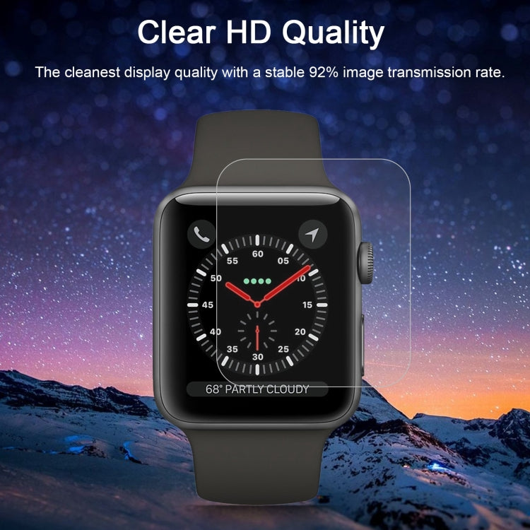 Frendorf | 2 PCS ENKAY Hat-Prince für Apple Watch 42 mm 0,2 mm 9H Oberflächenhärte 2,15D explosionsgeschütztes gehärtetes Glas Bildschirmschutzfolie