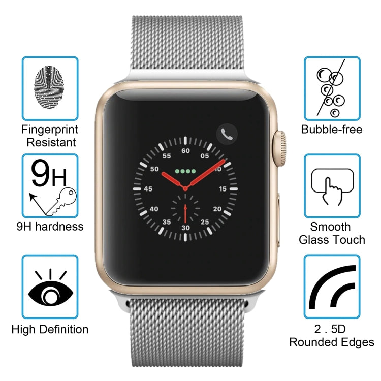 Frendorf | 2 PCS ENKAY Hat-Prince für Apple Watch 38 mm 0.2mm 9H Oberflächenhärte 2.15D explosionsgeschütztes gehärtetes Glas Bildschirmfolie
