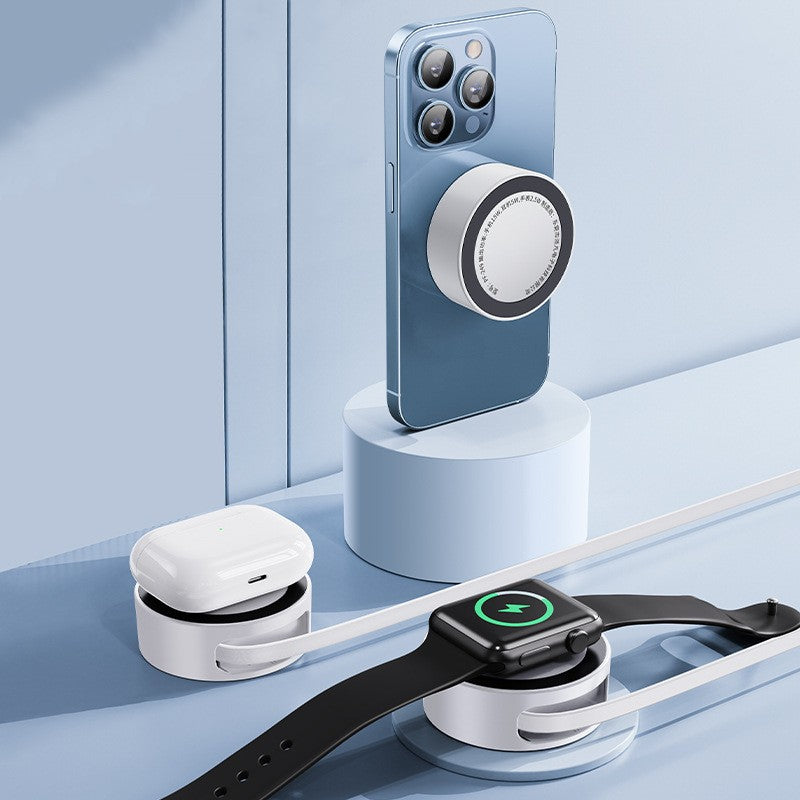 Frendorf | 3-in-1 tragbares magnetisches kabelloses Ladegerät