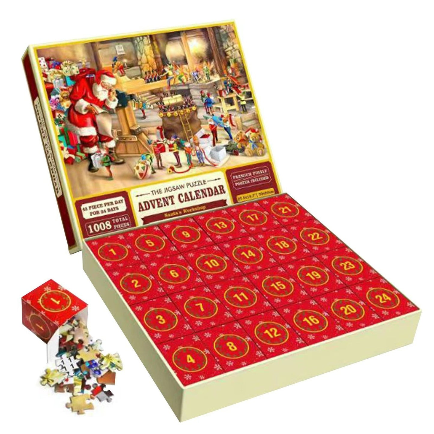 Frendorf | Weihnachts-Puzzle-Adventskalender-Blindbox 24 Teile