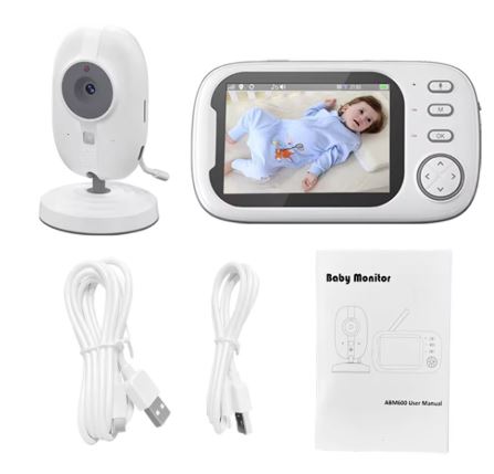 Frendorf | Babyüberwachung mit Nachtsicht und 2-Wege-Audio – Inklusive Temperaturanzeige